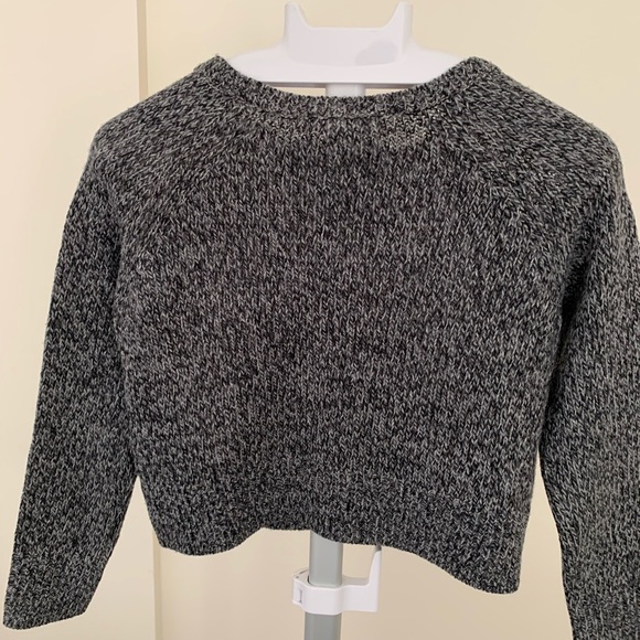 Cropped crew-neck sweater - Picture 2 of 5